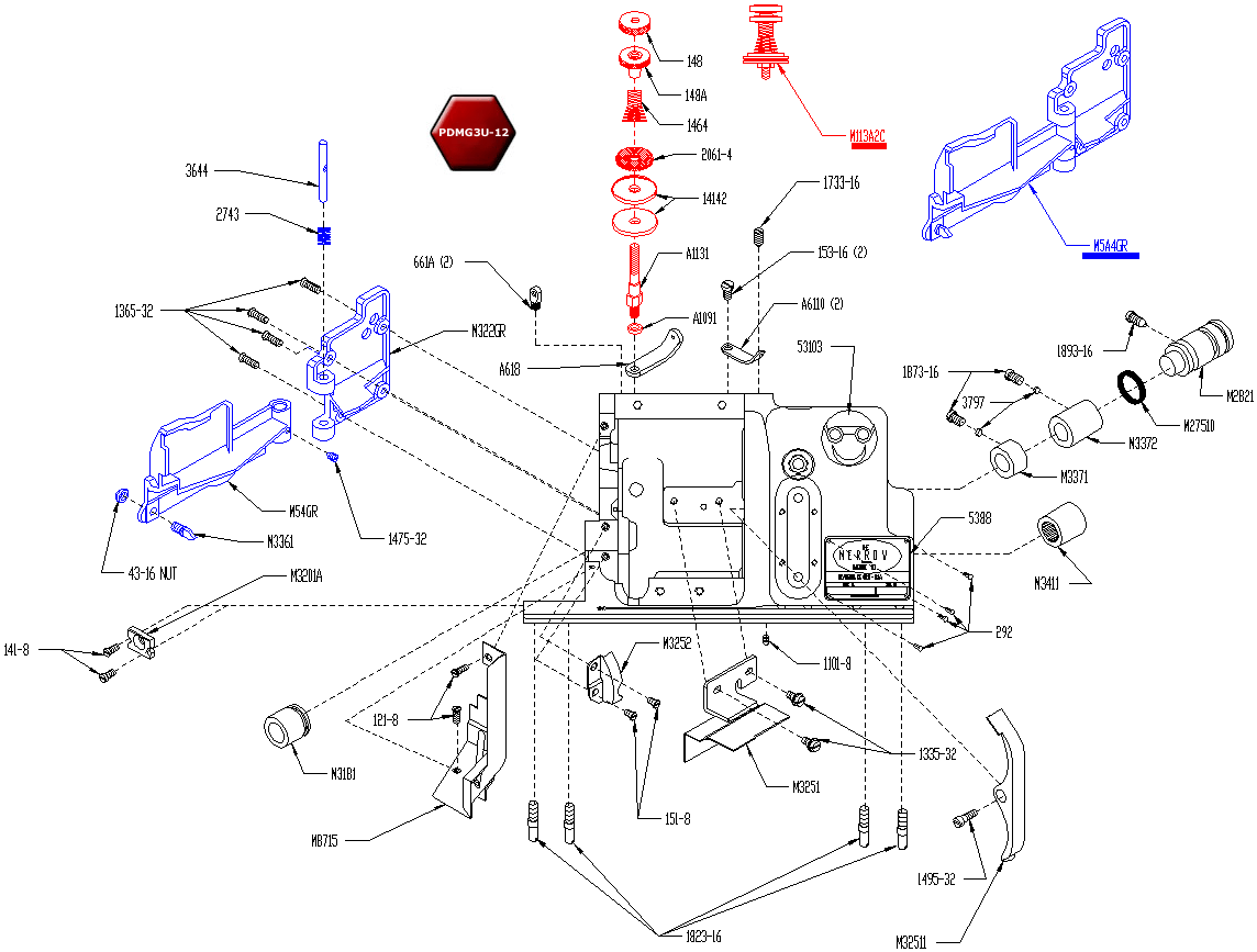 Merrow International Sewing Machine Co. Parts and Accessories